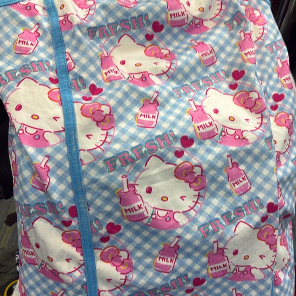 Hello Kitty Blue and Pink Gingham night gown